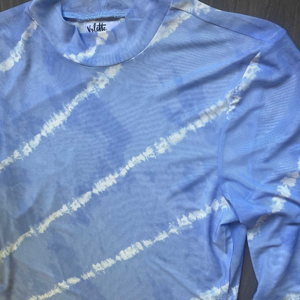 Violet Blue Tie-Dye Women's Top